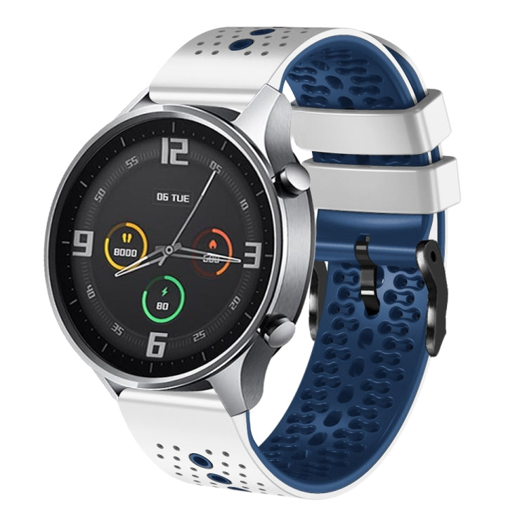 Cinturino silicone bicolore traforato 22 mm per Xiaomi Watch