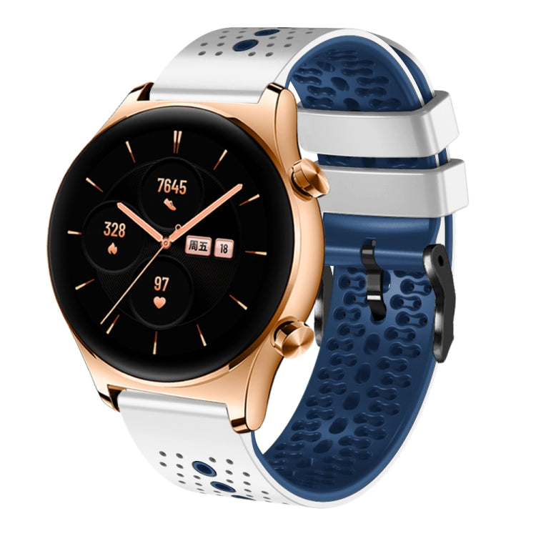 Cinturino silicone bicolore traforato 22 mm per Honor Watch GS Pr