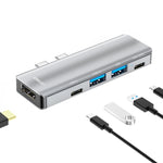 Adattatore docking station 5 in 2 USB-C HDMI 4K per MacBook