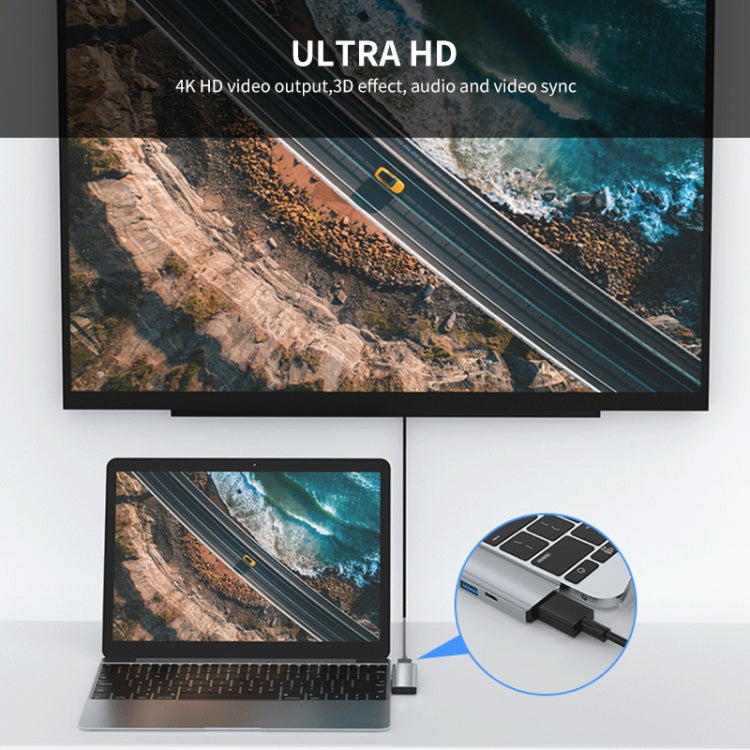Adattatore docking station 5 in 2 USB-C HDMI 4K per MacBook