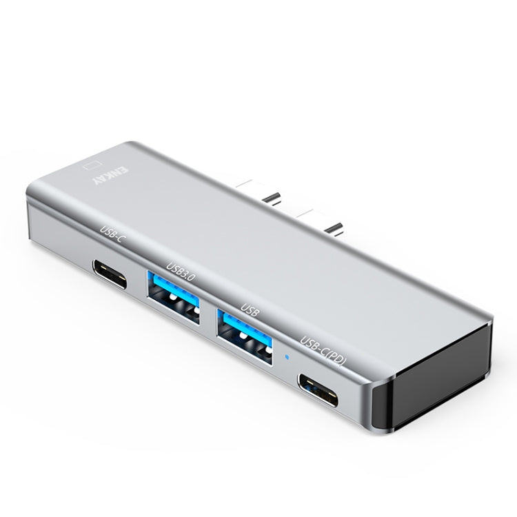 Adattatore docking station ENKAY Hat-Prince 5 in 2 Hub Type-C a 4K HDMI / USB 3.0 per MacBook