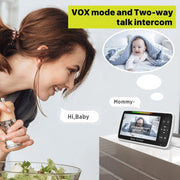 SM650 Wireless Video Baby Camera Intercom Night Vision Monitoraggio della temperatura Cam, SM650