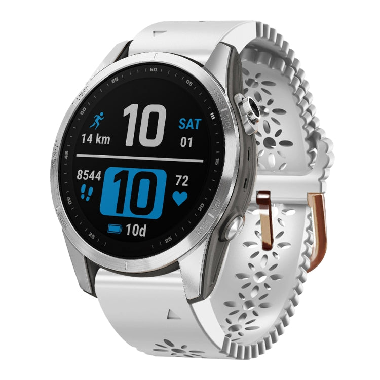 Cinturino in silicone da donna 20 mm per Garmin Fenix 7S