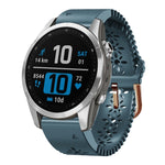 Cinturino in silicone da donna da 20 mm con punzone in pizzo, For Garmin Fenix 7S, For Garmin Fenix 7S Solar, For Garmin Fenix 7S Sapphire Solar