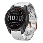 Cinturino in silicone da donna da 20 mm con punzone in pizzo, For Garmin Fenix 7S, For Garmin Fenix 7S Solar, For Garmin Fenix 7S Sapphire Solar