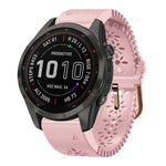Cinturino in silicone da donna da 20 mm con punzone in pizzo, For Garmin Fenix 7S, For Garmin Fenix 7S Solar, For Garmin Fenix 7S Sapphire Solar