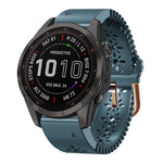 Cinturino in silicone da donna da 20 mm con punzone in pizzo, For Garmin Fenix 7S, For Garmin Fenix 7S Solar, For Garmin Fenix 7S Sapphire Solar