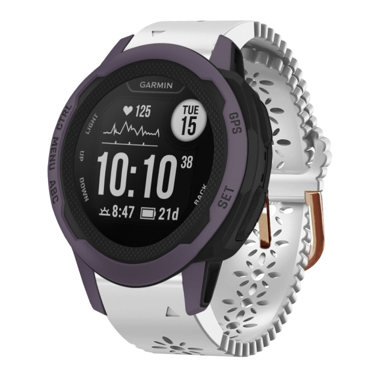 Cinturino in silicone da donna da 20 mm con punzone in pizzo, For Garmin Instinct 2S, For Garmin Fenix 6S, For Garmin Fenix 6S Pro