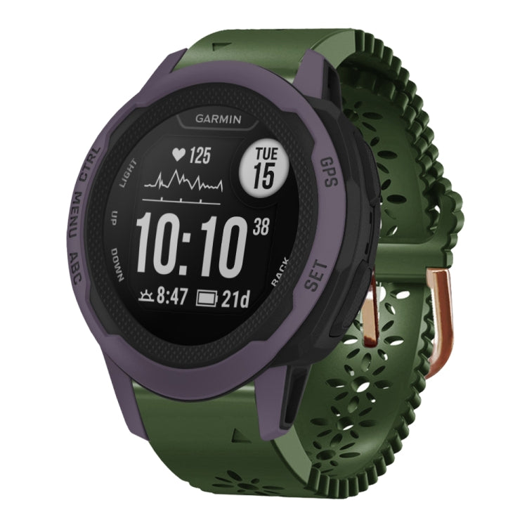 Cinturino in silicone da donna da 20 mm con punzone in pizzo, For Garmin Instinct 2S, For Garmin Fenix 6S, For Garmin Fenix 6S Pro