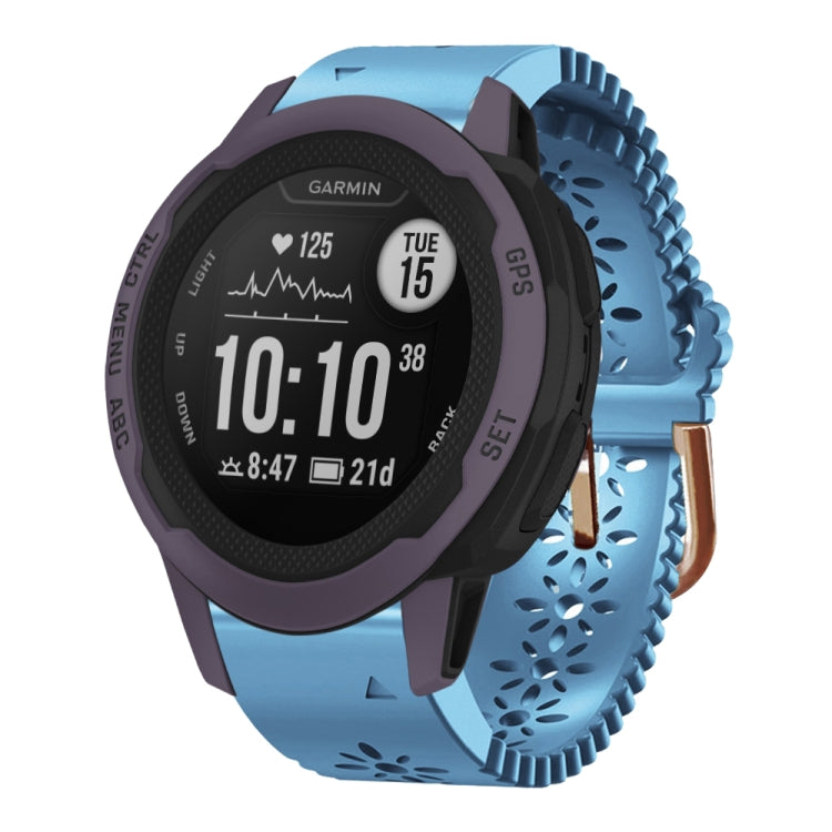 Cinturino in silicone da donna da 20 mm con punzone in pizzo, For Garmin Instinct 2S, For Garmin Fenix 6S, For Garmin Fenix 6S Pro