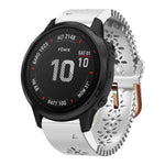 Cinturino in silicone da donna da 20 mm con punzone in pizzo, For Garmin Instinct 2S, For Garmin Fenix 6S, For Garmin Fenix 6S Pro