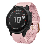 Cinturino in silicone da donna da 20 mm con punzone in pizzo, For Garmin Instinct 2S, For Garmin Fenix 6S, For Garmin Fenix 6S Pro