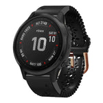 Cinturino in silicone da donna da 20 mm con punzone in pizzo, For Garmin Instinct 2S, For Garmin Fenix 6S, For Garmin Fenix 6S Pro