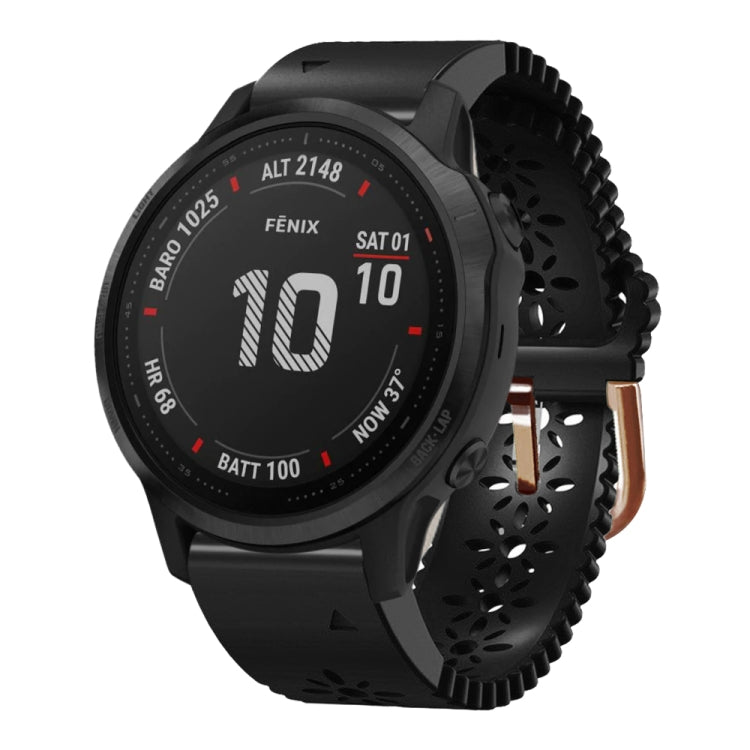 Cinturino in silicone da donna da 20 mm con punzone in pizzo, For Garmin Instinct 2S, For Garmin Fenix 6S, For Garmin Fenix 6S Pro