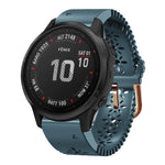 Cinturino in silicone da donna da 20 mm con punzone in pizzo, For Garmin Instinct 2S, For Garmin Fenix 6S, For Garmin Fenix 6S Pro