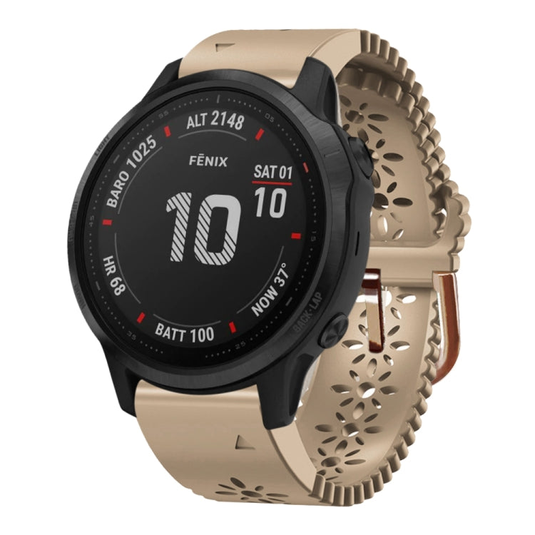 Cinturino in silicone da donna da 20 mm con punzone in pizzo, For Garmin Instinct 2S, For Garmin Fenix 6S, For Garmin Fenix 6S Pro