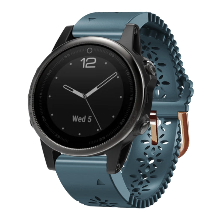 Cinturino in silicone da donna da 20 mm con punzone in pizzo, For Garmin Fenix 5S, For Garmin Fenix 5S Plus