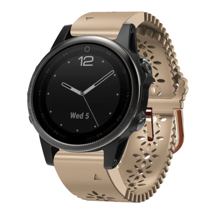 Cinturino in silicone da donna da 20 mm con punzone in pizzo, For Garmin Fenix 5S, For Garmin Fenix 5S Plus