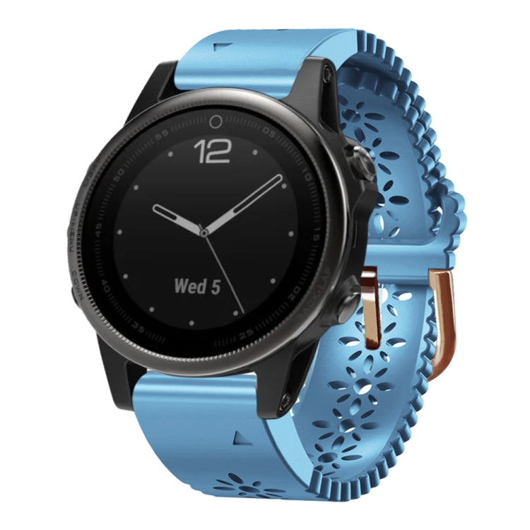 Cinturino in silicone da donna da 20 mm con punzone in pizzo, For Garmin Fenix 5S, For Garmin Fenix 5S Plus