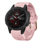 Cinturino in silicone da donna da 20 mm con punzone in pizzo, For Garmin Fenix 5S, For Garmin Fenix 5S Plus