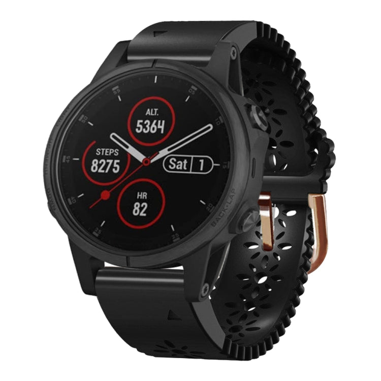 Cinturino in silicone da donna da 20 mm con punzone in pizzo, For Garmin Fenix 5S, For Garmin Fenix 5S Plus