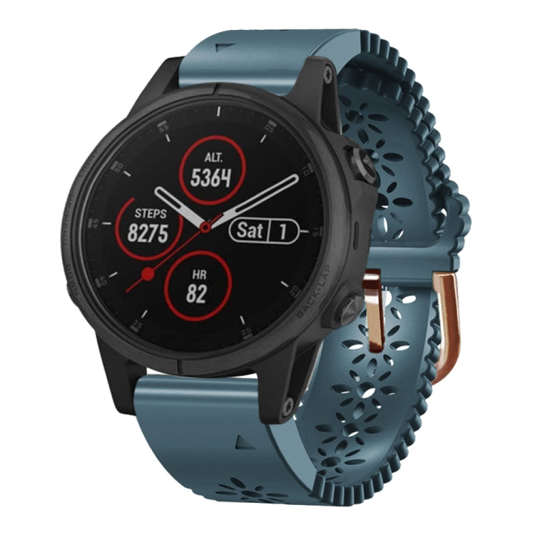 Cinturino in silicone da donna da 20 mm con punzone in pizzo, For Garmin Fenix 5S, For Garmin Fenix 5S Plus