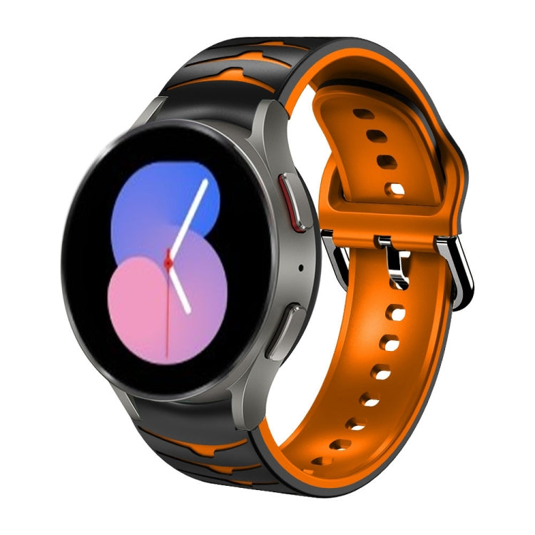 Cinturino in silicone con trama curva, For Samsung Galaxy Watch 5 44mm