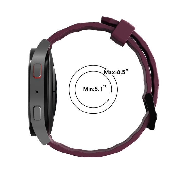 Cinturino in silicone con trama curva, For Samsung Galaxy Watch 5 40mm