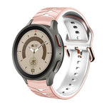 Cinturino in silicone con trama curva, For Samsung Galaxy Watch 5 Pro 45mm