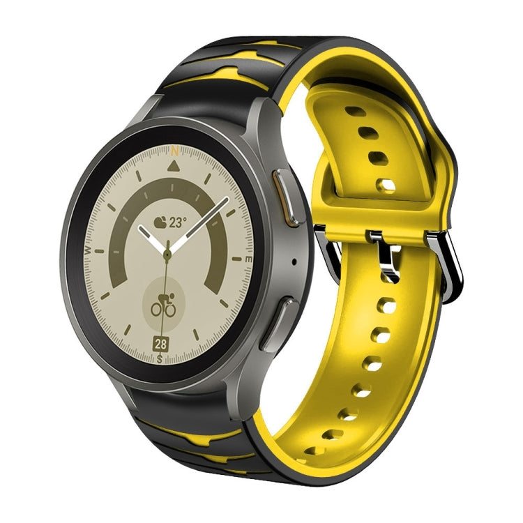 Cinturino in silicone con trama curva, For Samsung Galaxy Watch 5 Pro 45mm