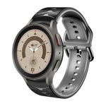 Cinturino in silicone con trama curva, For Samsung Galaxy Watch 5 Pro 45mm