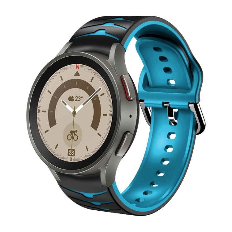 Cinturino in silicone con trama curva, For Samsung Galaxy Watch 5 Pro 45mm