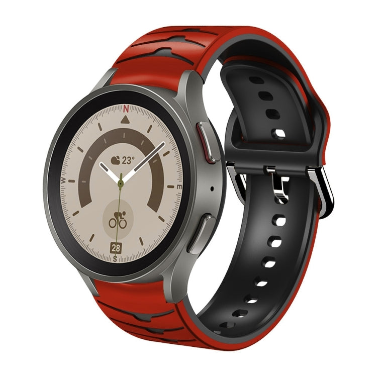 Cinturino in silicone con trama curva, For Samsung Galaxy Watch 5 Pro 45mm