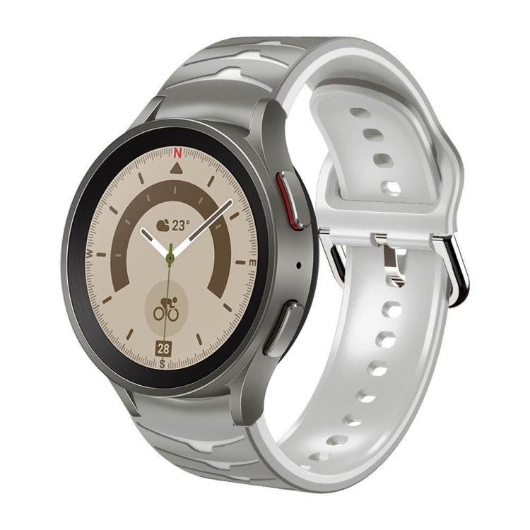 Cinturino in silicone con trama curva, For Samsung Galaxy Watch 5 Pro 45mm