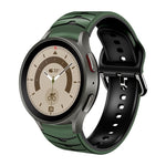 Cinturino in silicone con trama curva, For Samsung Galaxy Watch 5 Pro 45mm