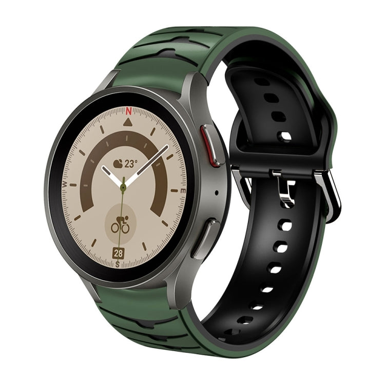 Cinturino in silicone con trama curva, For Samsung Galaxy Watch 5 Pro 45mm