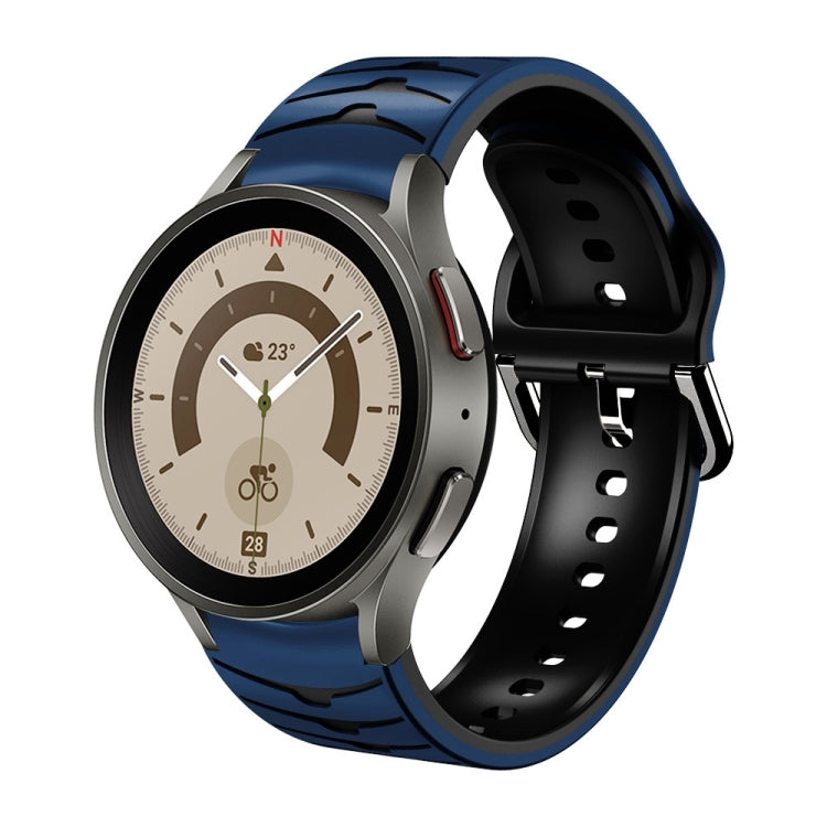 Cinturino in silicone con trama curva, For Samsung Galaxy Watch 5 Pro 45mm