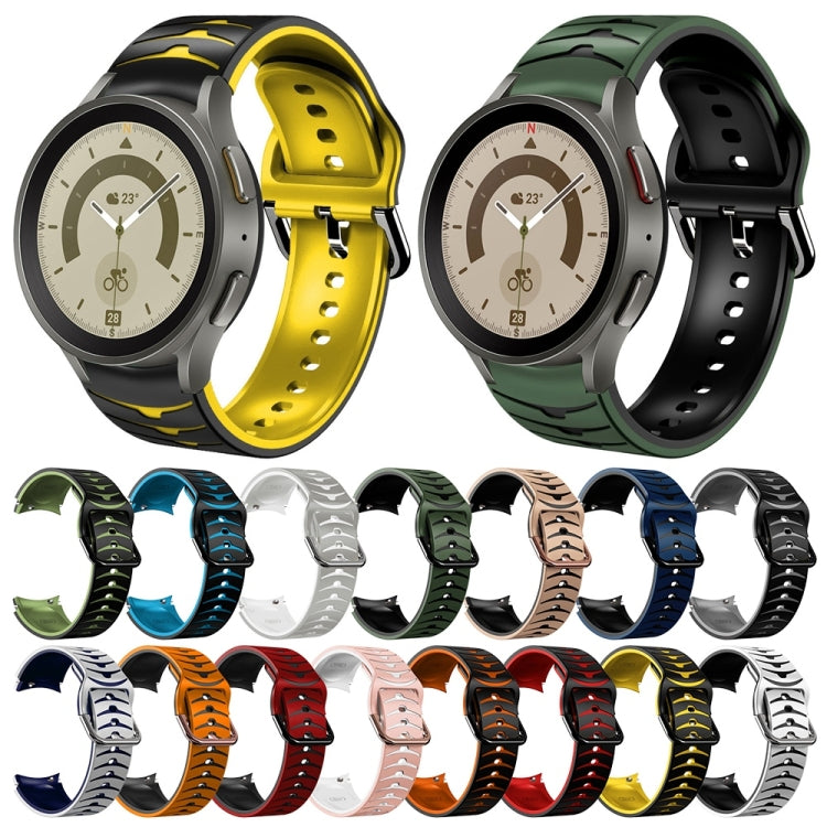 Cinturino in silicone con trama curva, For Samsung Galaxy Watch 5 Pro 45mm