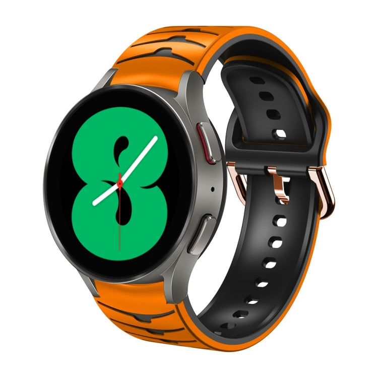 Cinturino in silicone con trama curva, For Samsung Galaxy Watch 4 44mm