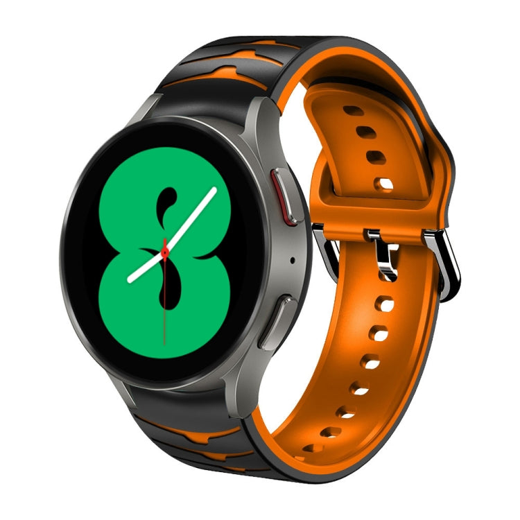 Cinturino in silicone con trama curva, For Samsung Galaxy Watch 4 44mm