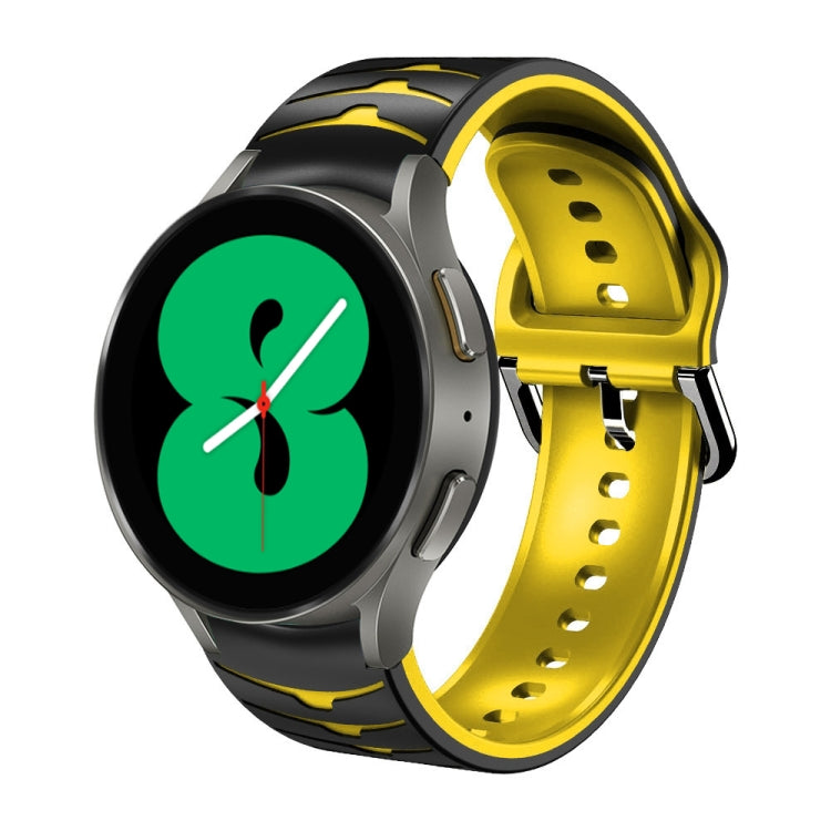 Cinturino in silicone con trama curva, For Samsung Galaxy Watch 4 44mm