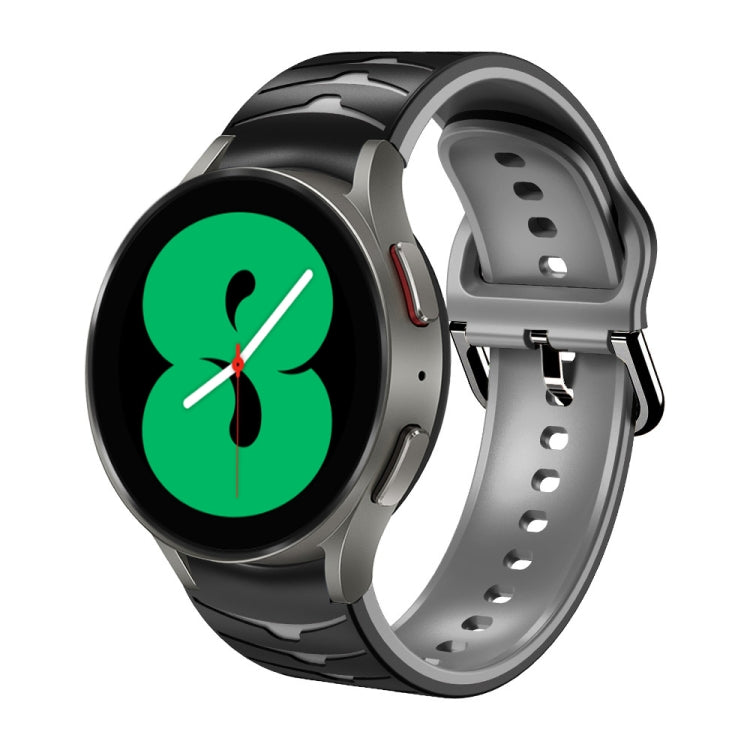 Cinturino in silicone con trama curva, For Samsung Galaxy Watch 4 44mm