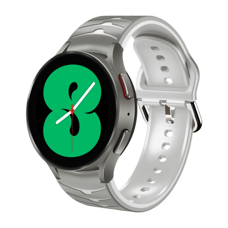 Cinturino in silicone con trama curva, For Samsung Galaxy Watch 4 44mm