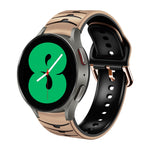 Cinturino in silicone con trama curva, For Samsung Galaxy Watch 4 44mm