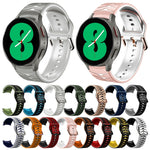Cinturino in silicone con trama curva, For Samsung Galaxy Watch 4 44mm