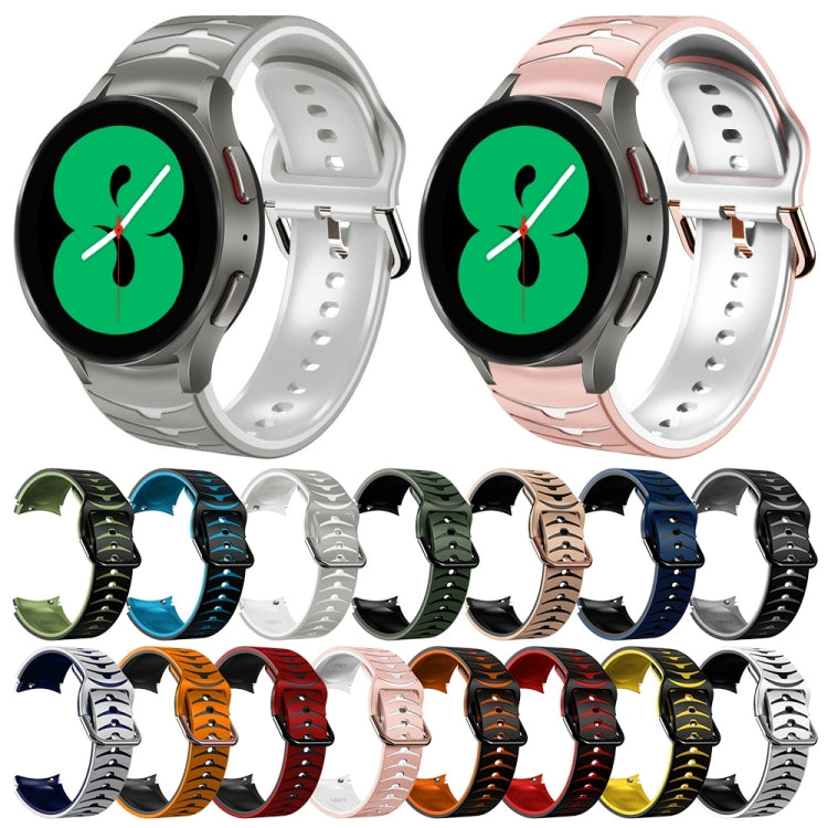 Cinturino in silicone con trama curva, For Samsung Galaxy Watch 4 44mm