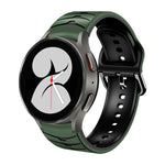 Cinturino in silicone con trama curva, For Samsung Galaxy Watch 4 40mm