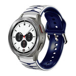 Cinturino in silicone con trama curva, For Samsung  Galaxy Watch 4 Classic 42mm