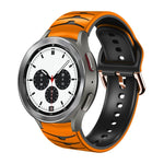 Cinturino in silicone con trama curva, For Samsung  Galaxy Watch 4 Classic 42mm