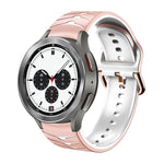 Cinturino in silicone con trama curva, For Samsung  Galaxy Watch 4 Classic 42mm
